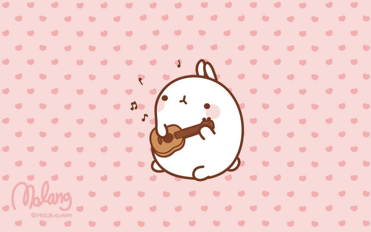 软萌 Molang 兔陪你开工 高颜值电脑壁纸挑选与设置指南